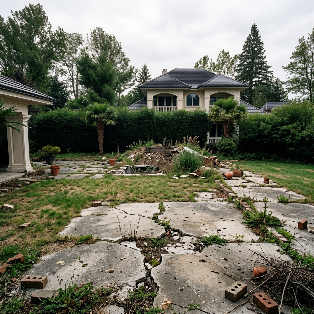 Porcelain Reflecting Pool — before