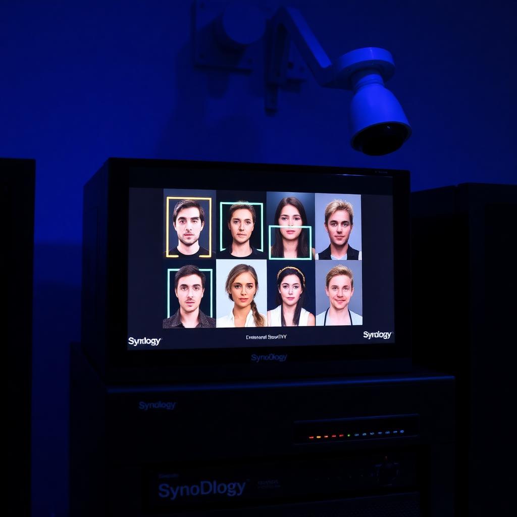 Synology DVA AI-powered surveillance NVR with on-site facial recognition processing